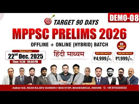 Mppsc Pre 2026 Online class demo