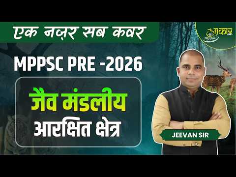 MPPSC PRE-2026 | Unit-3 Geography | जैव मंडल व आरक्षित क्षेत्र | Biosphere Reserve & National Park