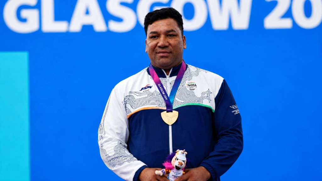 सोमन राणा कॉमनवेल्थ गेम्स 2026 शॉटपुट F57 स्वर्ण पदक व मैस्कॉट - Soman Rana CWG 2026 Shot Put F57 Gold Medal Podium Victory
